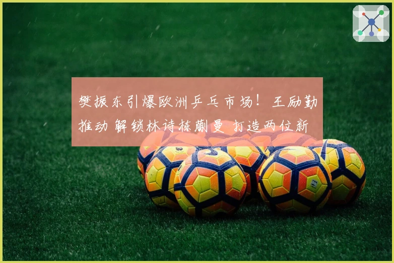 樊振东引爆欧洲乒乓市场！王励勤推动 解锁林诗栋蒯曼 打造两位新星